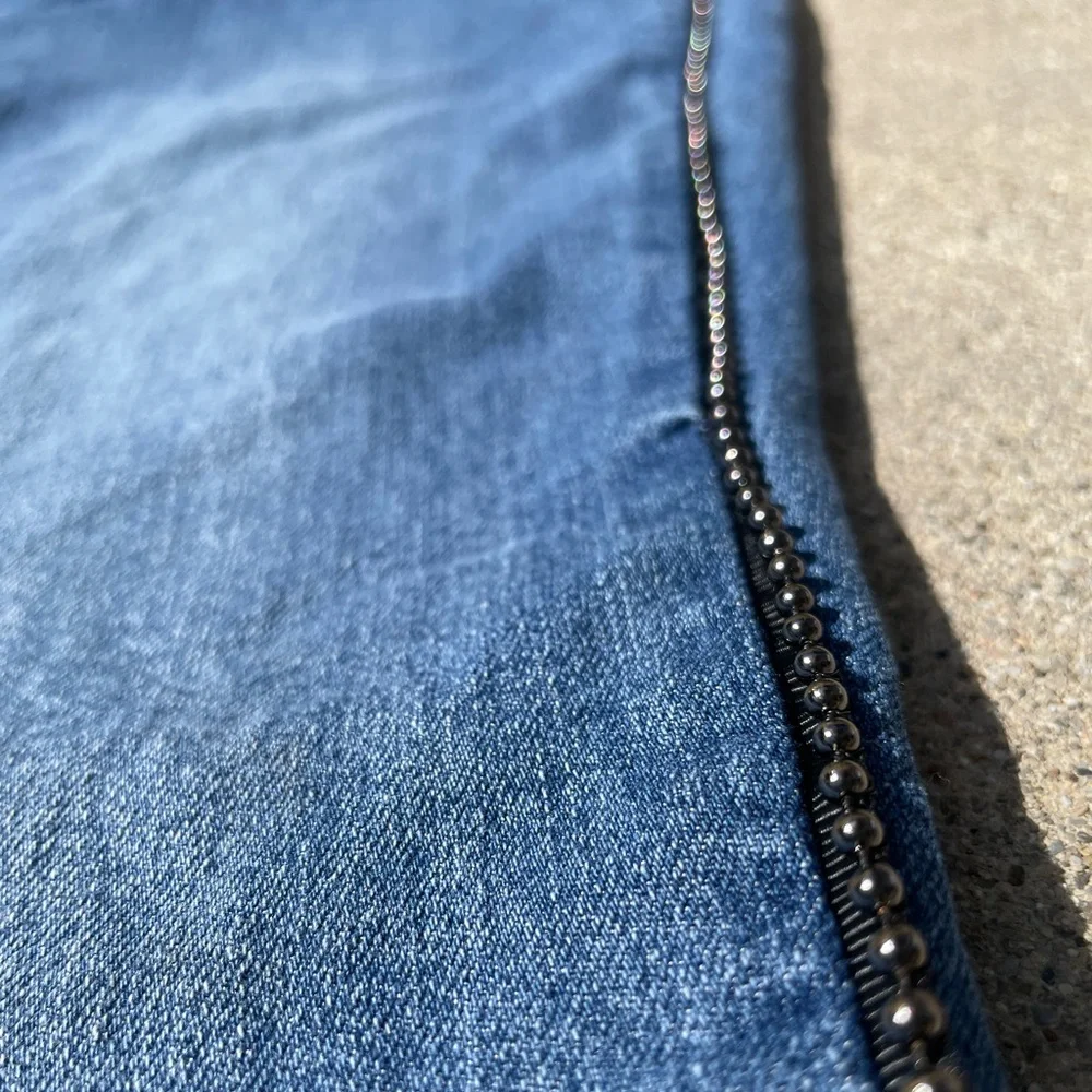 Venus Bell Bottom Denim Pants - Picture 4 of 7